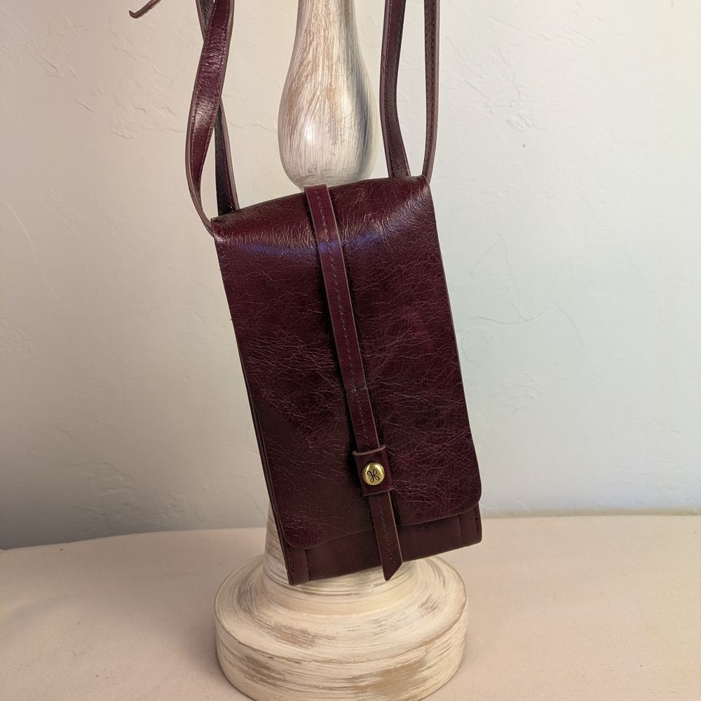 HOBO International Token Leather Crossbody Mini Bag Card/ID/Phone Holder Travel